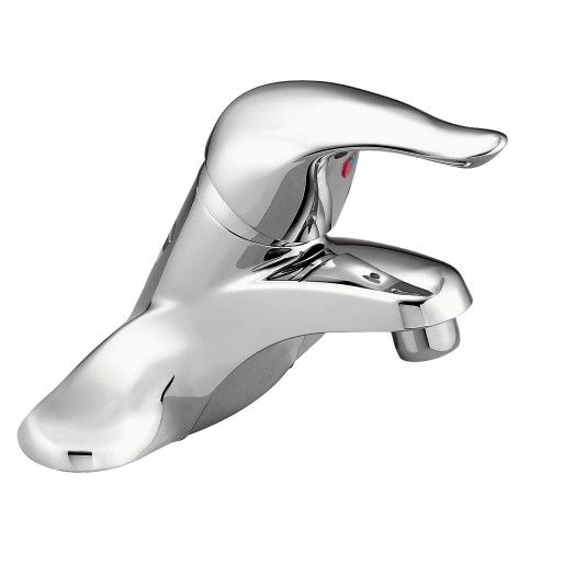 Moen® Chateau Chrome One-Handle Low Arc Bathroom Faucet-1