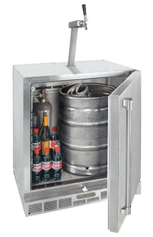 Front view of the Alfresco™ Stainless Steel Keggerator Kit
