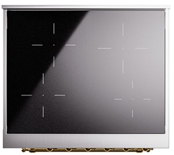 Ilve® Nostalgie II Series 30" Antique White Pro Style Induction Range-3