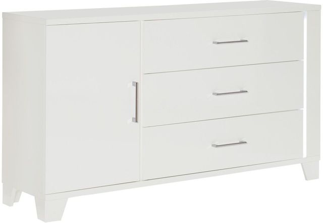 Mazin Furniture Kerren White Dresser-1