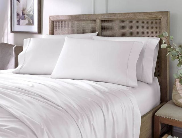 Sleeptone® Eucalyptus 6-Piece White EUCAFIBER™ California King Sheet Set-2