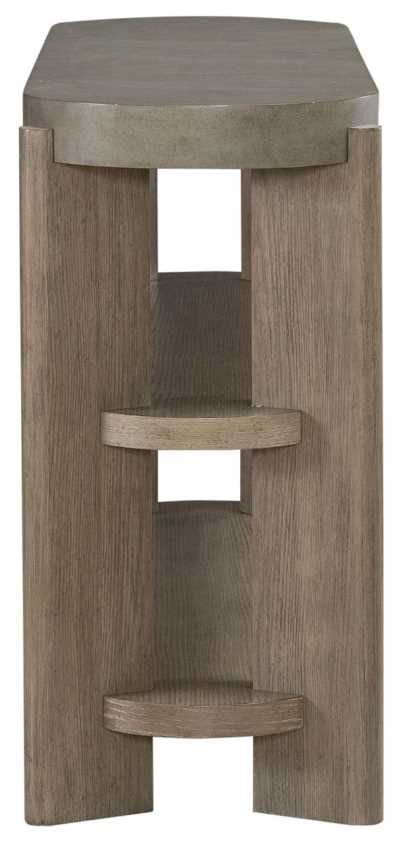 Liberty Furniture Affinity Gray Sofa Table with Dusty Taupe Base-3