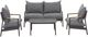 Enclover Monti 4-Piece Dark Grey/Sunproof® VENAO Conversation Set-0