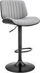 Armen Living Brock Black/Gray/Matte Black Bar Stool-0
