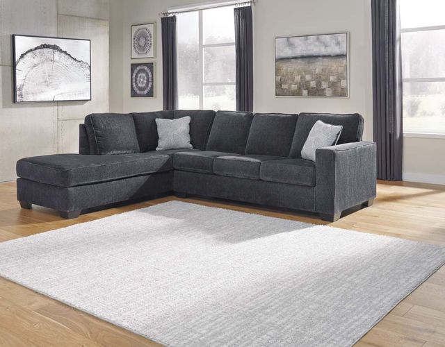 Signature Design by Ashley® Altari 2-Piece Slate Left-Arm Facing Full Sofa Sleeper Sectional and Chaise-4