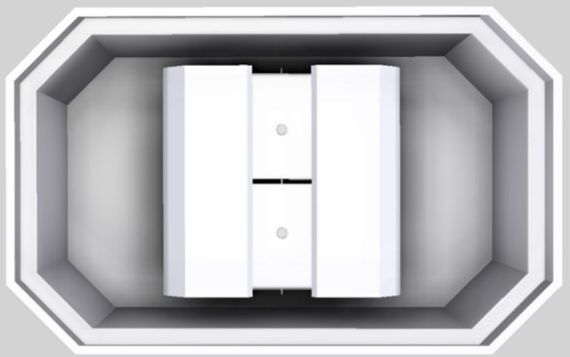 Vent-A-Hood® Designer Series 48" White Island Range Hood-4