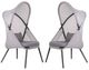 Furniture of America® Alverta 2-Piece Light Gray Fabric/Metal Outdoor Foldable Chair Set-0