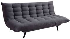 Milton Greens Stars Dark Gray Multi-Functional Click Clack Plush Futon