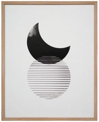 Signature Design by Ashley® Shaydunn Black/White Sun and Moon Wall Art-0