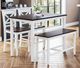 Jofran Inc. Asbury Park Autumn Brown/White X-Back Counter Stool-1