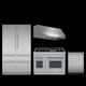 Thermador 4 Piece Stainless Steel Gas Kitchen Package-0