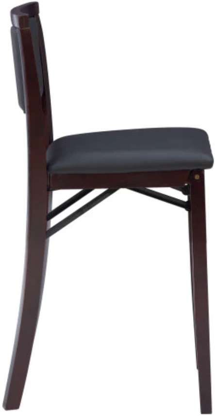 Linon Keira Merlot Padded Back Folding Counter Stool-4