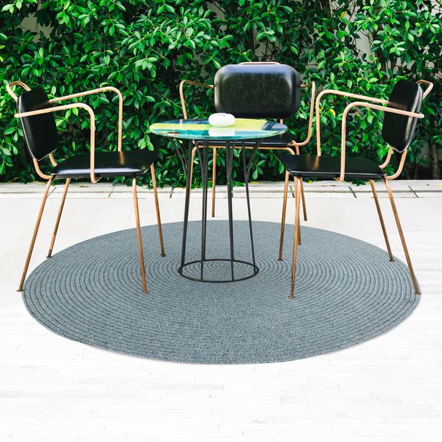 Renwil® Sage Blue 5' Circular Area Rug-1