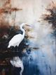 StyleCraft Egret in Lake Wall Art-1