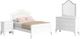 Elements International Jesse 4-Piece White Youth Full Panel Bedroom Set-0