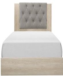 Mazin Furniture Whiting Gray Twin Youth Bed-1