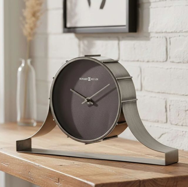Howard Miller® Seeley Aged Silver Mantel Clock-1