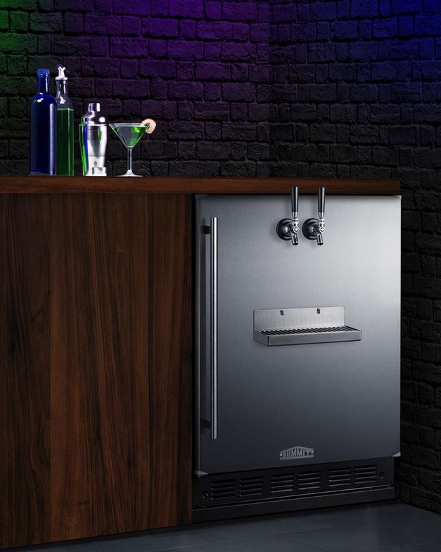 Summit® 5.3 Cu. Ft. Stainless Steel Built-In Cold Brew Coffee Kegerator-4
