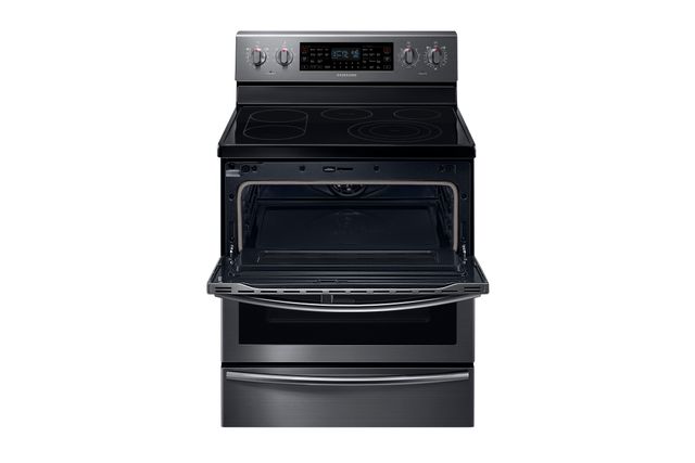 Samsung 30" Fingerprint Resistant Black Stainless Steel Free Standing Electric Range-3