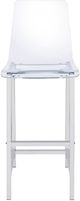 Coaster® Juelia 2-Piece Chrome/Acrylic Bar Stools-2