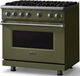 Viking® 5 Series 36" Martini Pro Style Gas (LP) Range with Polished Chrome Trim-2