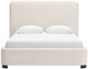 Signature Design by Ashley® Whittgate Beige Queen Upholstered Panel Bed-1