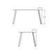 Amisco Customizable Lidya Rectangular Table with Two 18" Birch Veneer Leaves-1