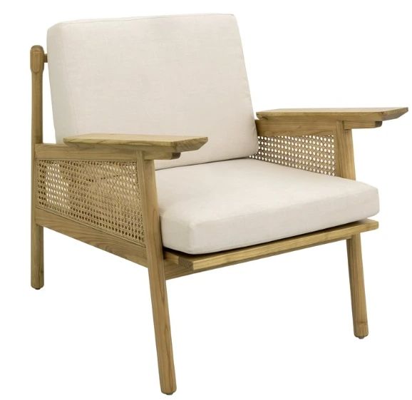YHD Cane Brown Lounge Chair-0