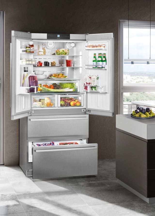 Liebherr 19.5 Cu. Ft. Stainless Steel French Door Refrigerator-3