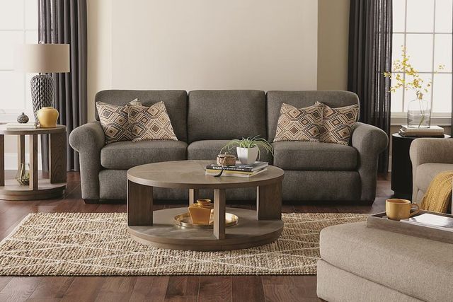 Flexsteel® Randall Silver Driftwood Three-Cushion Sofa-3