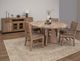 International Furniture Direct Natural Parota Two-Tone Round Dining Table-2