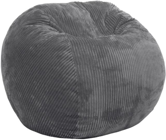 CordaRoy's® Gray Plush Corduroy Full Bean Bag-0