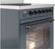 Ilve® Nostalgie II Series 30" Blue Grey Pro Style Induction Range-4