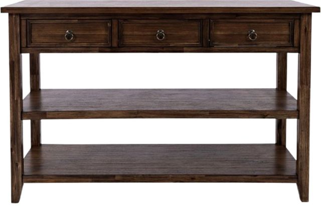 Jofran Inc. Bakersfield Brown Sofa Table-3