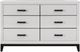 Global Furniture USA Kate 5-Piece Foil White Queen Panel Bedroom Set-3