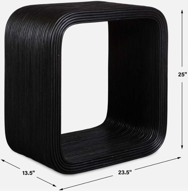 Uttermost® Compton Black Side Table-2