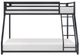 Homelegance® Jovie Black Twin/Full Bunk Bed-2