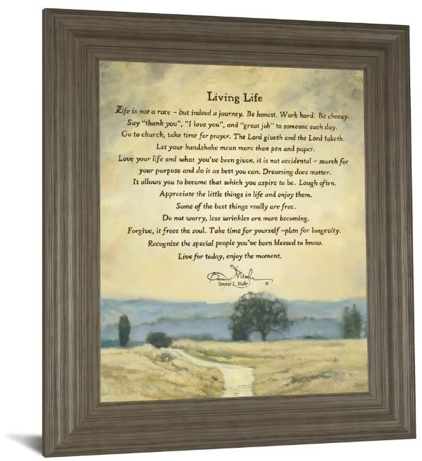 Classy Art Â Living Life by Bonnie Mohr Wall Art-1