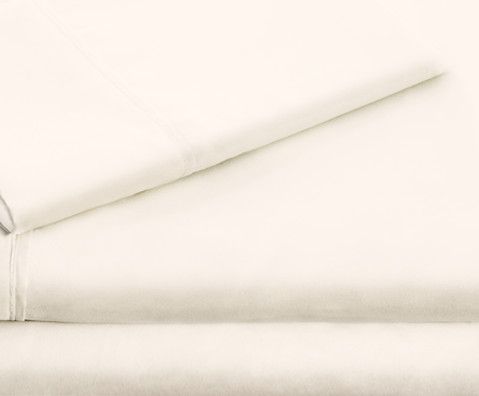 Malouf® Woven™ Ivory Brushed Microfiber Cot Sheet Set-2