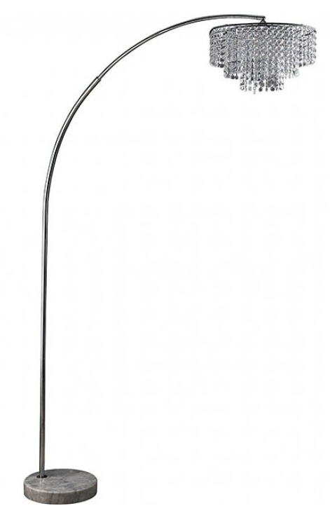 Furniture of America® Julie Chrome Floor Lamp-0