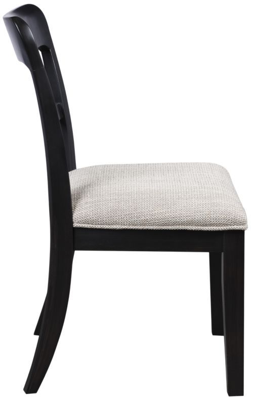 Signature Design by Ashley® Chadworth Black Upholstered Dining Side Chair-4