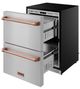 Thor Kitchen® Gordon Ramsay 24" 5.4 Cu. Ft. Stainless Steel Outdoor Under-Counter Refrigerator with Rose Gold Handle-4
