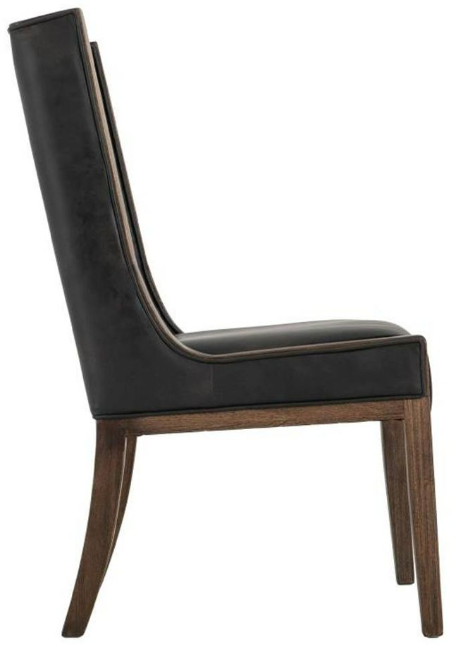 International Furniture Direct Walnut Black-Reddish Brown Side Chair-4