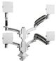 Chief® Kontour K1C Series Silver Quad 2x2 Monitor Dynamic Column Mount-0