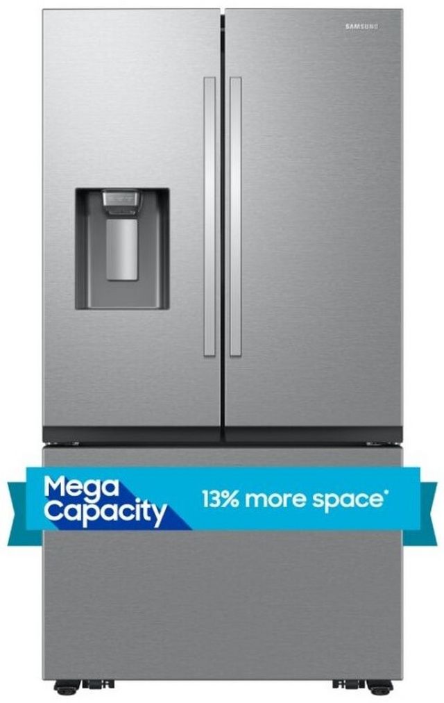 Samsung 36 in. 31.0 Cu. Ft. Fingerprint Resistant Stainless Steel Freestanding French Door Refrigerator-2
