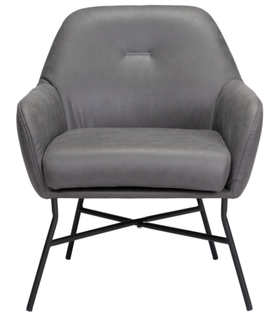Zuo® Modern Hans Vintage Gray Accent Chair-1