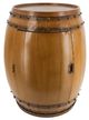A & B Home Brown Drum Table-0