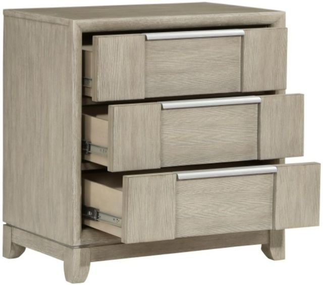 Homelegance® McKewen Light Gray Nightstand-2