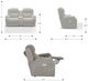 La-Z-Boy® Dorian Mocha Leather Power Reclining Loveseat with Console, Headrest and Lumbar-2