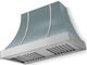 La Cornue CornuFé Cascade 44" Ocean Wall Mounted Range Hood with Satin Chrome Trim-0